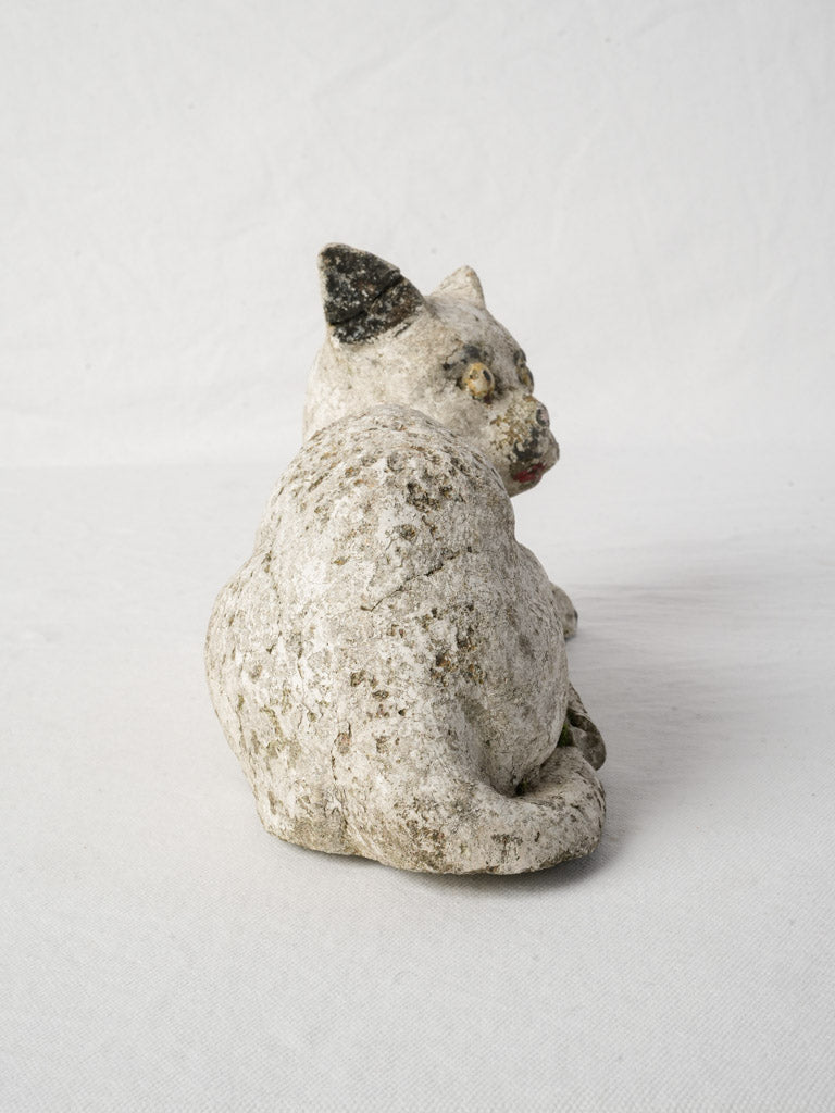 Mossy natural textured garden sculpture