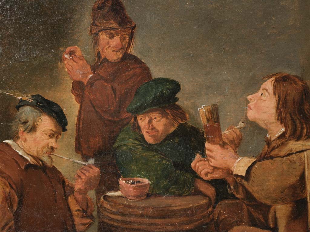 Notable, vibrant Flemish painter's genre scene