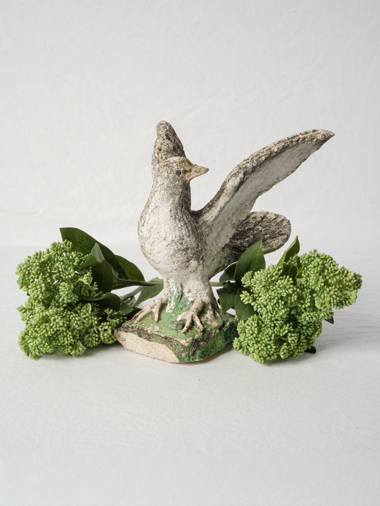 Vintage French concrete bird