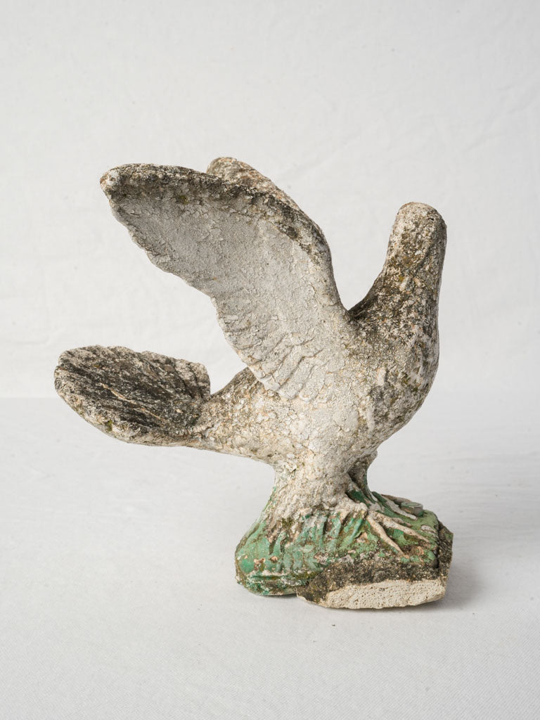 Mottled concrete garden figure