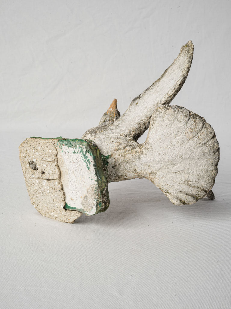 Dynamic vintage bird sculpture