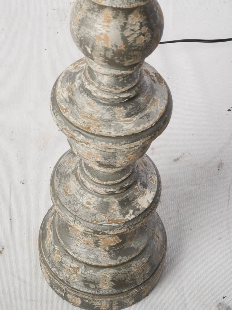 Timeworn patina candelabra lamp
