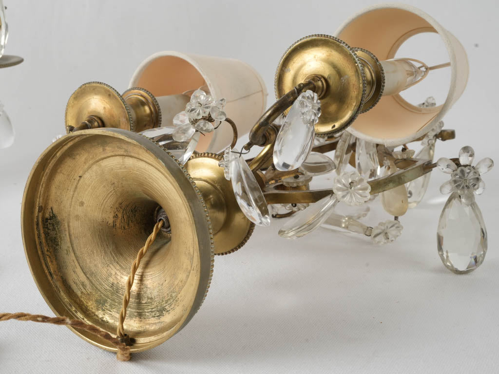 Enchanting French girandole table lamps