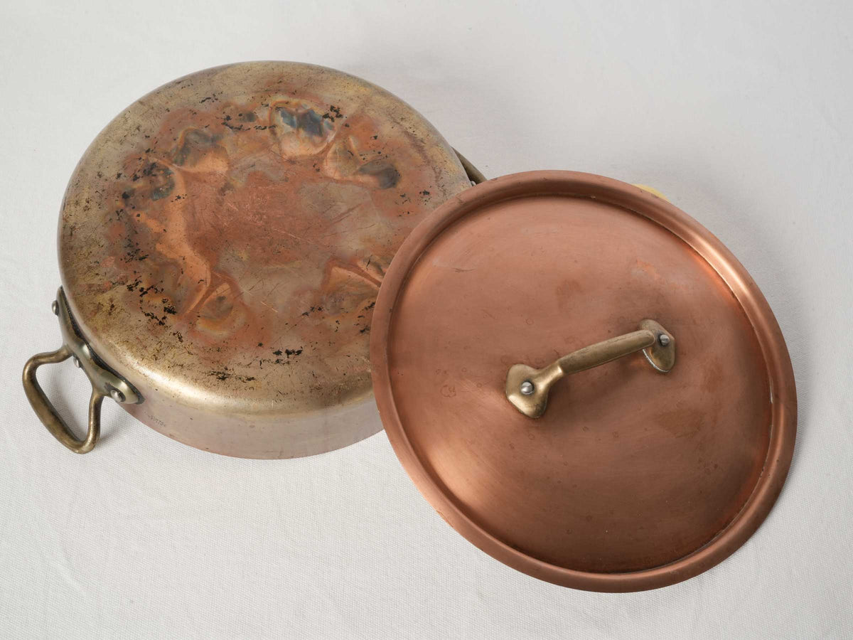 Vintage French Copper Rondeau by E. Dehillerin Paris
