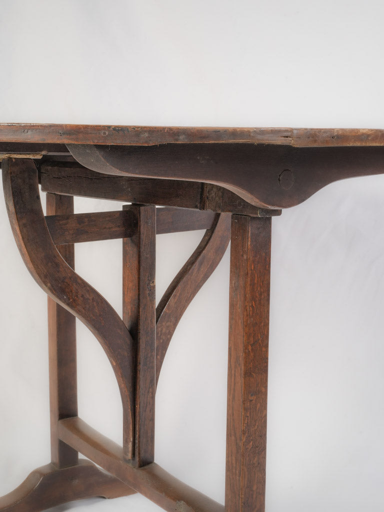 Charming aged patina vigneron's table