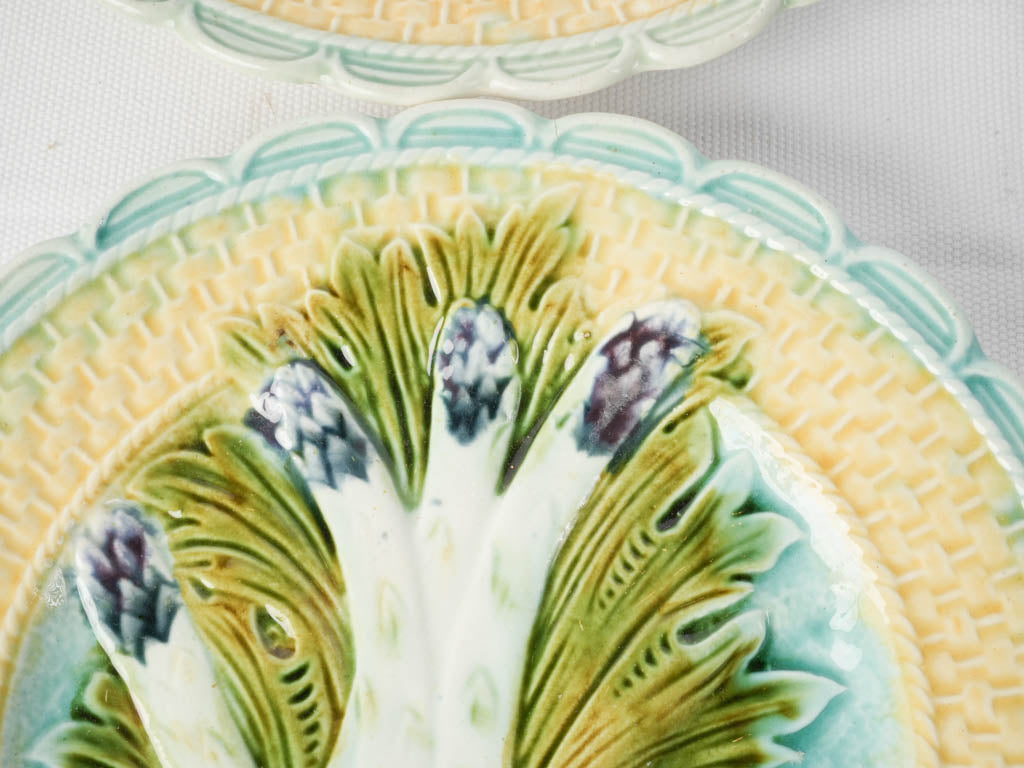 Sculptural violet-tipped asparagus-ware