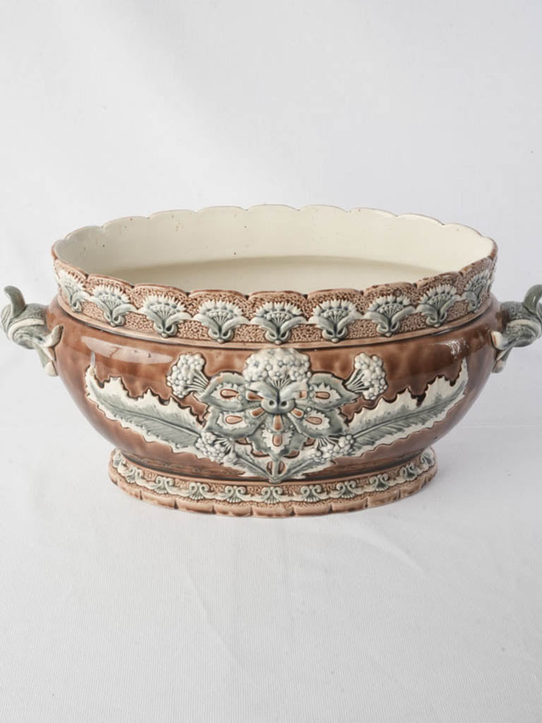 Antique chestnut glaze centerpiece