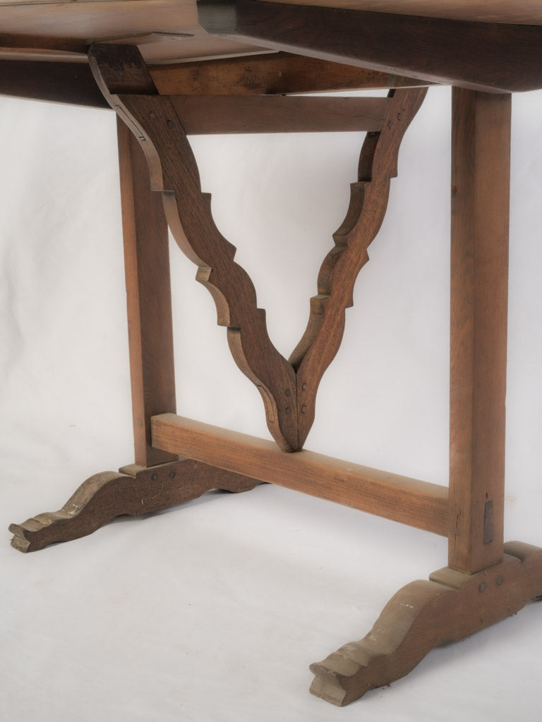Beautifully aged vineyard oak table