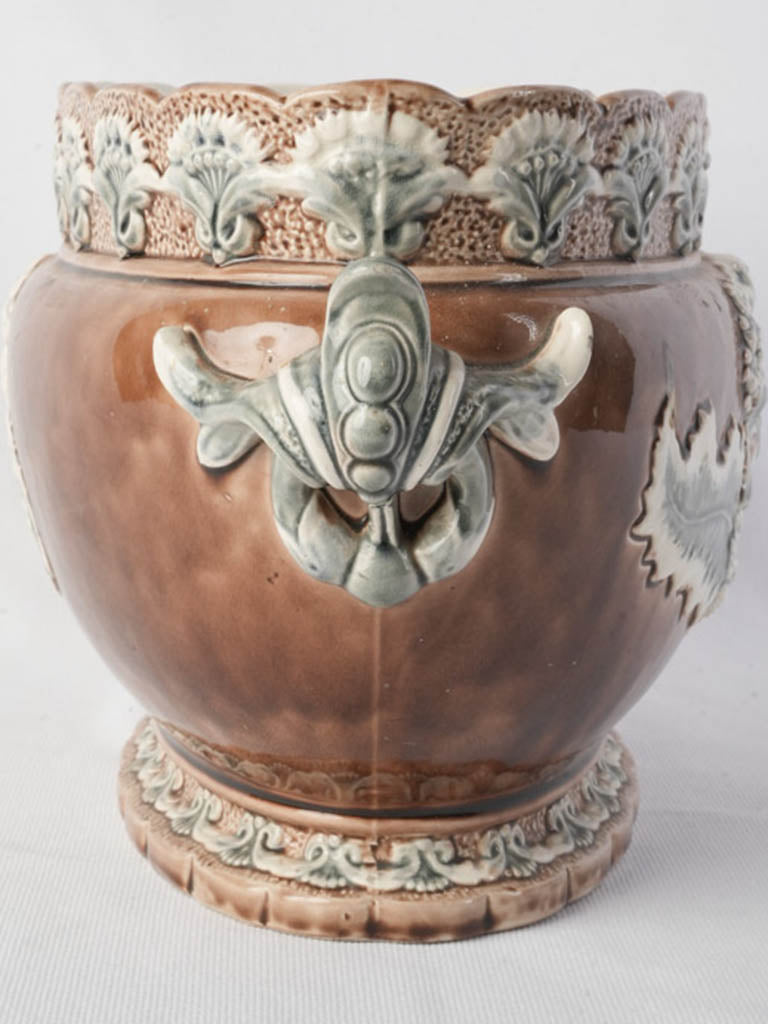 Belgian crafted ceramic jardinière