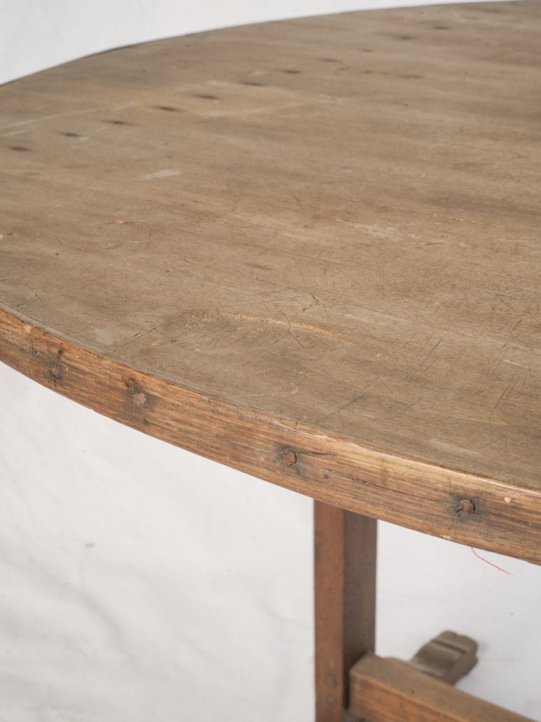 Rustic oak winemaker’s coffee table