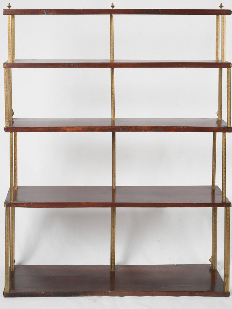 Opulent 19th Century French Mahogany Étagère