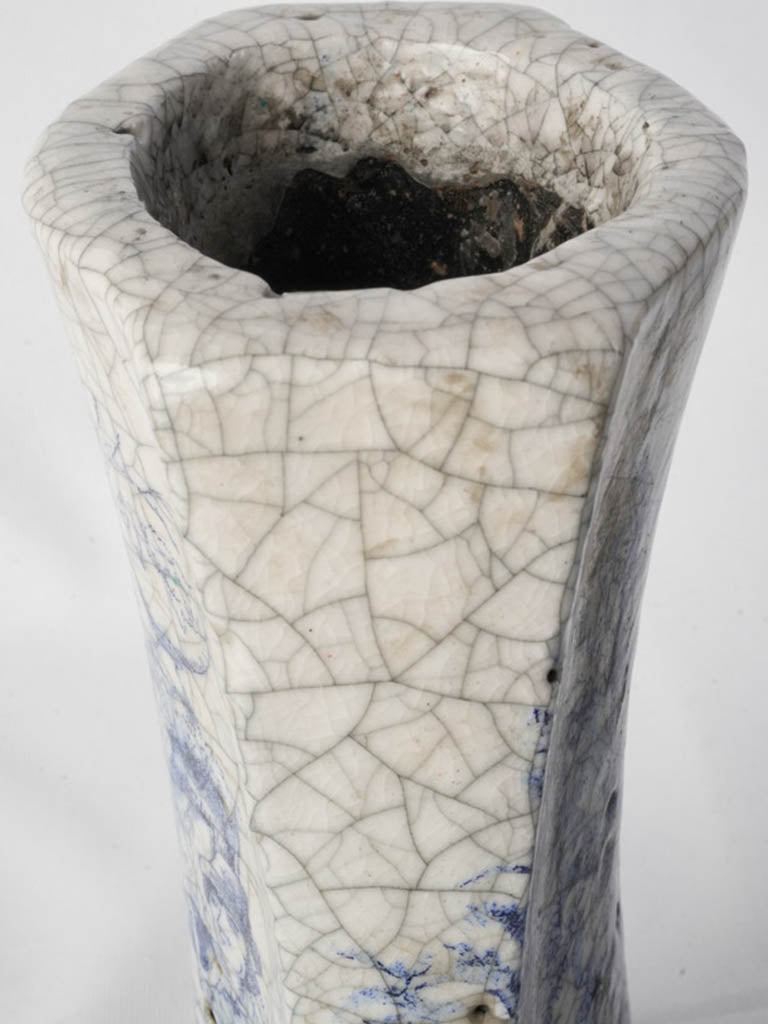 Vintage-inspired European transferware vases