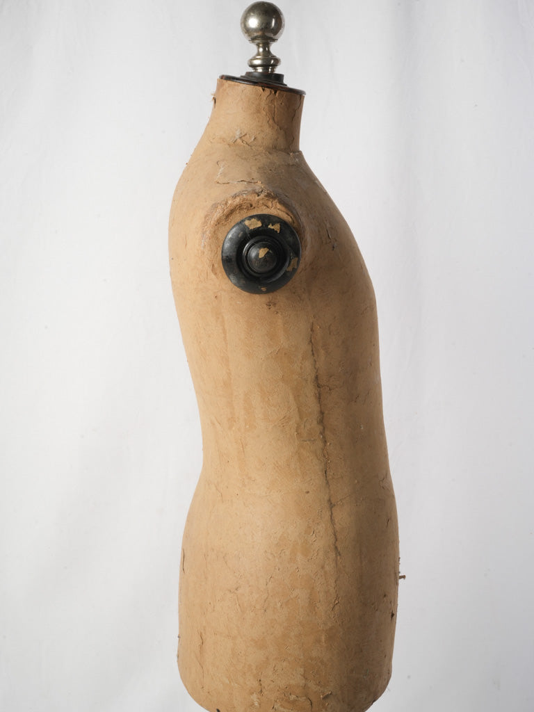 Antique English Adjustable Male Tailor’s Mannequin - 52¼"