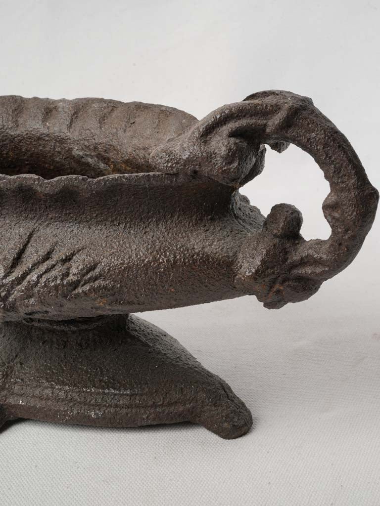 Modest historical scroll-handled planter