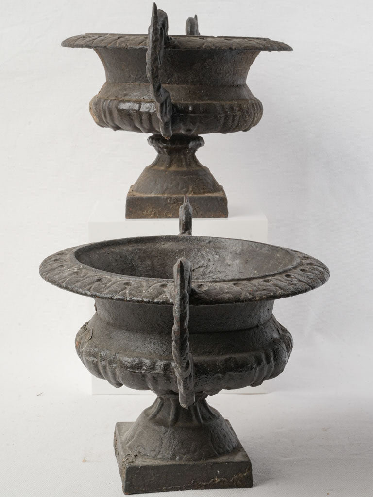 Decorative antique iron vases