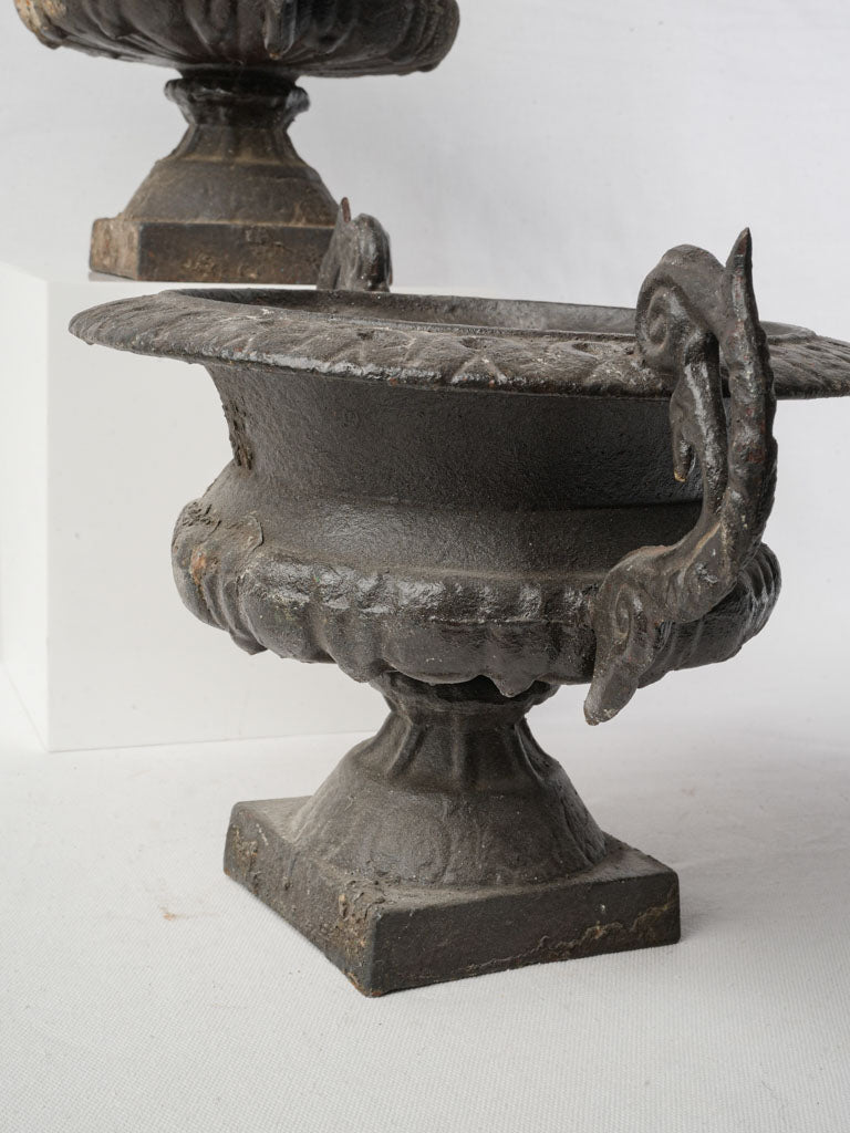 Solid iron Chambord planters  