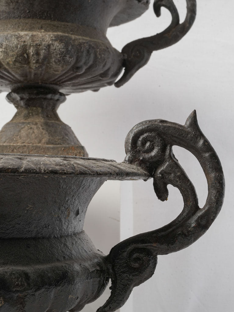 Weathered French garden planters