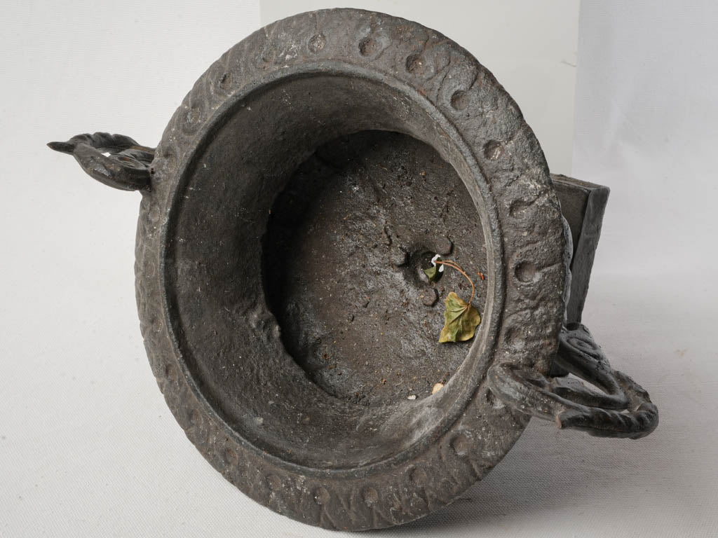 Quirky antique iron planters  
