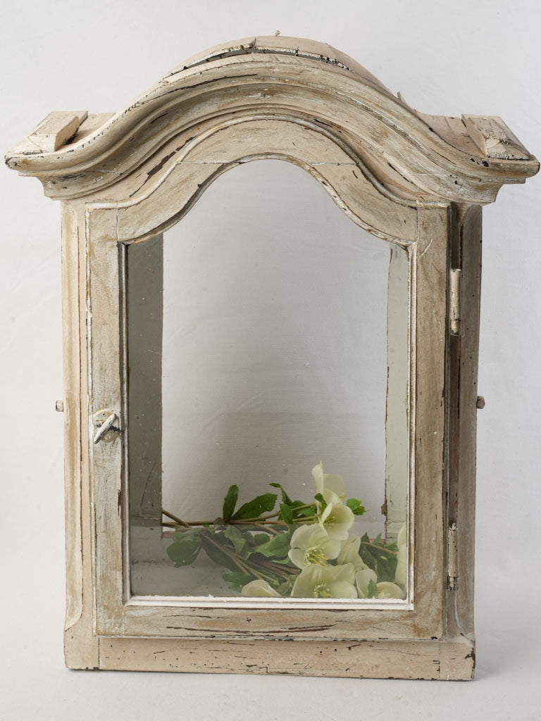 Rustic wooden display cabinet