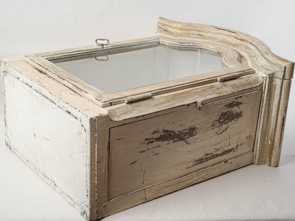 Warm-toned antique vitrine