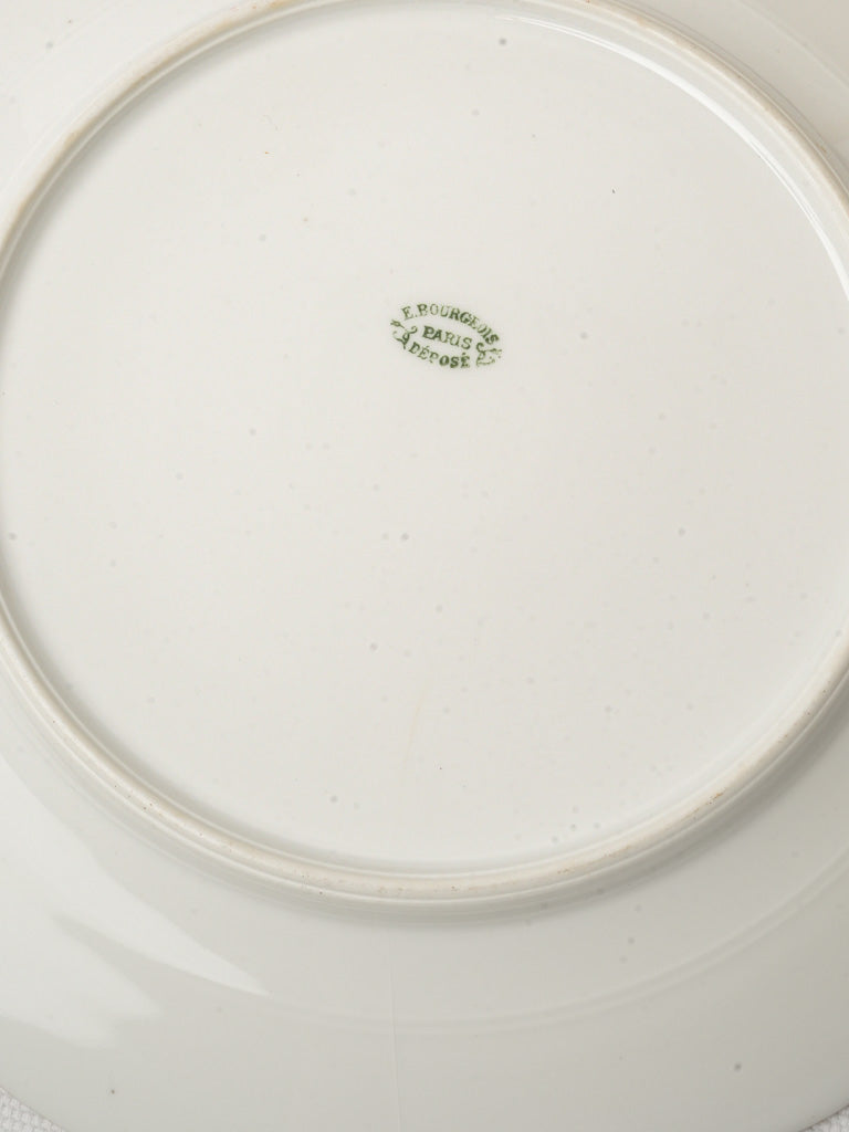 Early 20th-Century Monogrammed Porcelain Dinner Service by Émile Bourgeois for 10
