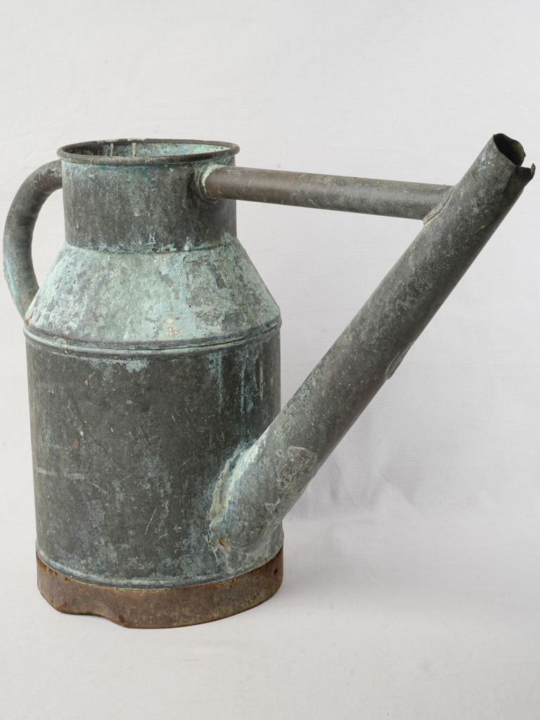 Antique verdigris patina watering can