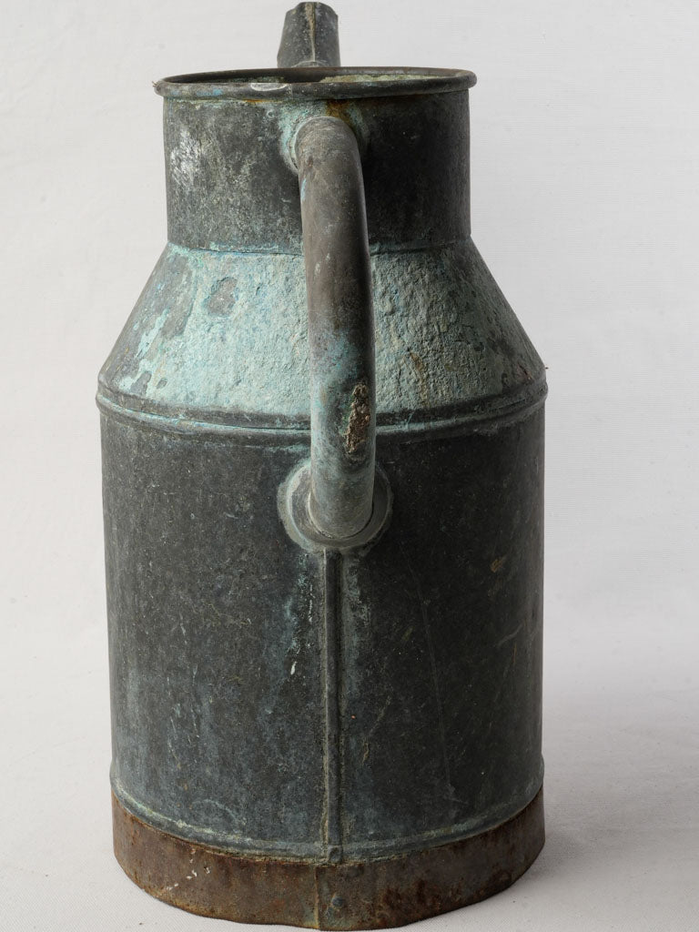 Aged weathered finish watering can  