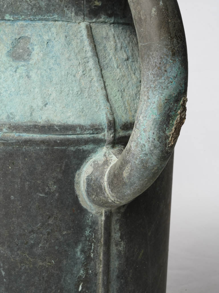 Timeworn verdigris patina watering can  