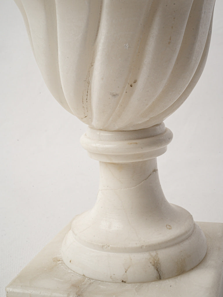 Artisan crafted alabaster lamp