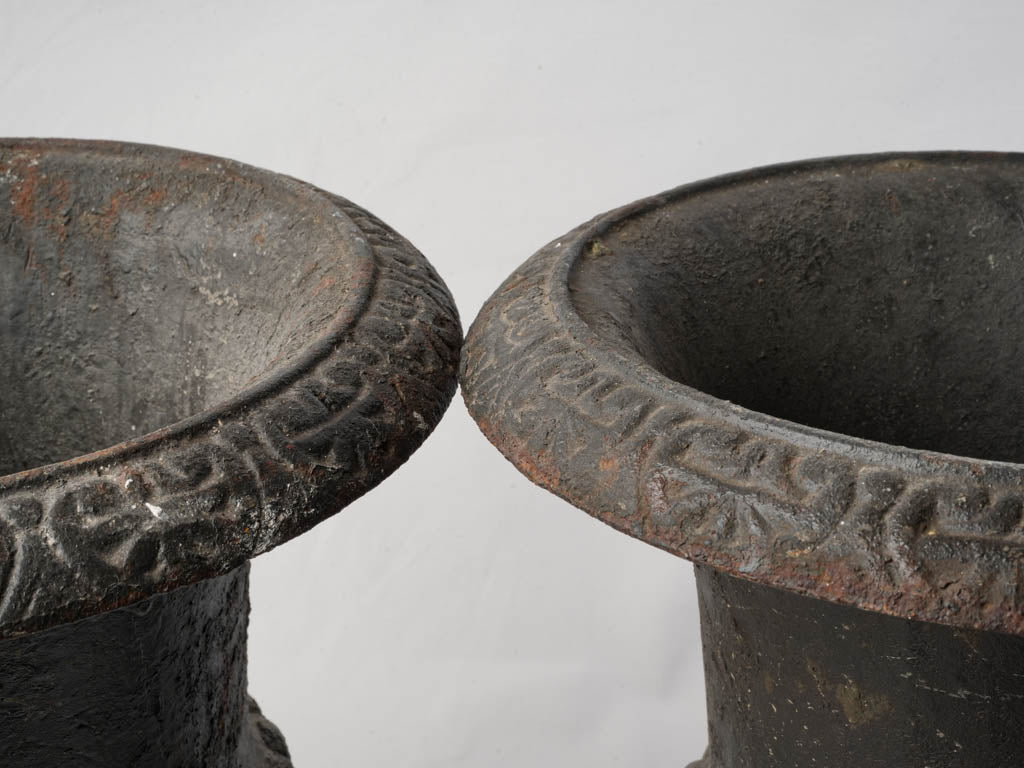 Authentic antique repaired Medici urns