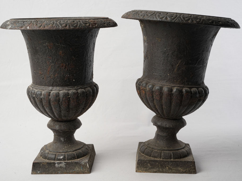 Vintage French sophisticated garden urns
