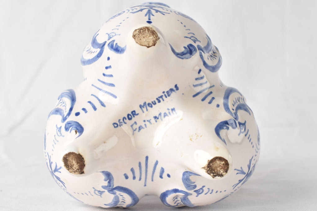 Moustier's vintage handcrafted tulip bloom vase