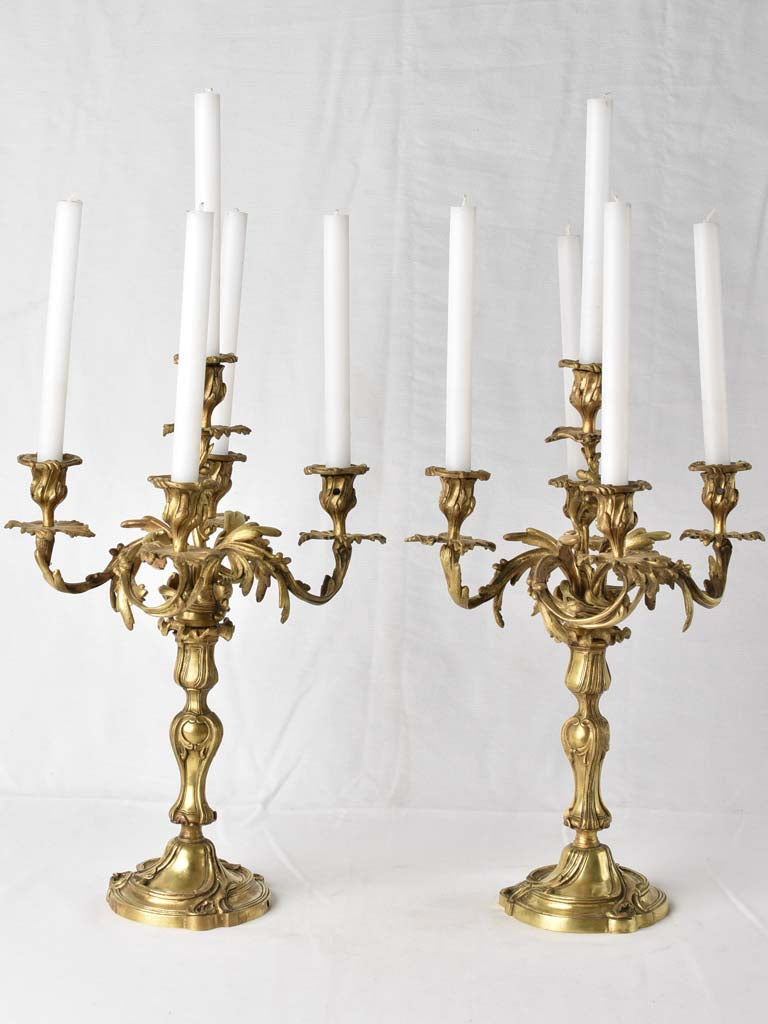 Formal dining table centerpiece candelabras