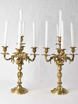 Formal dining table centerpiece candelabras