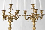 Detailed solid bronze candelabras