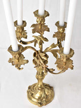 High-quality bronze dining candelabras
