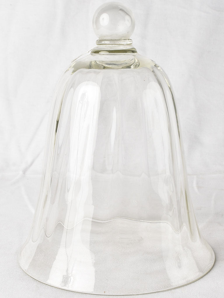 Vintage glass dome cloche 12½"