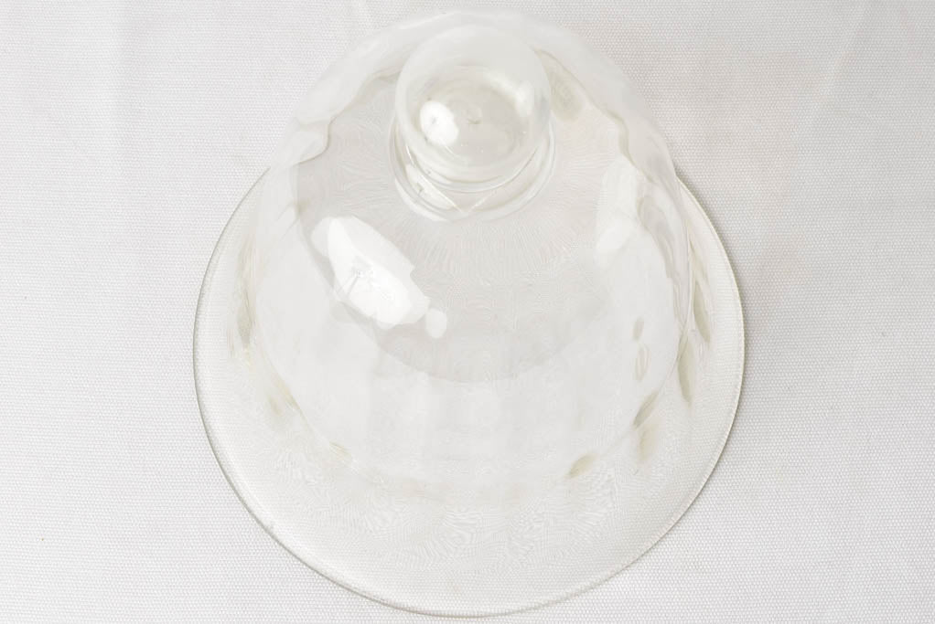Vintage glass dome cloche 12½"