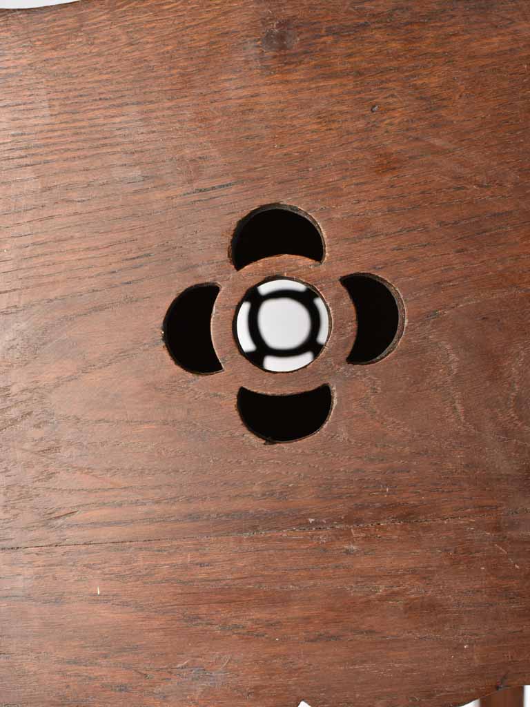 RESERVED DDG Two antique French walnut nightstands