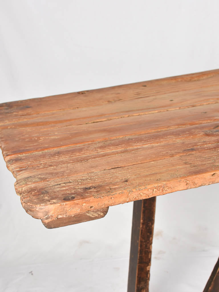 Rustic farm table / console table - 18th century 78¾" x 28¼"
