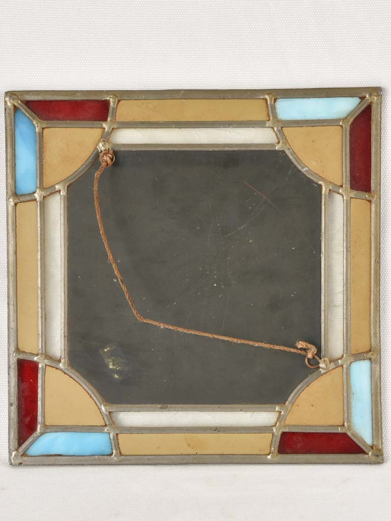 Square mirror - lead light 9½"