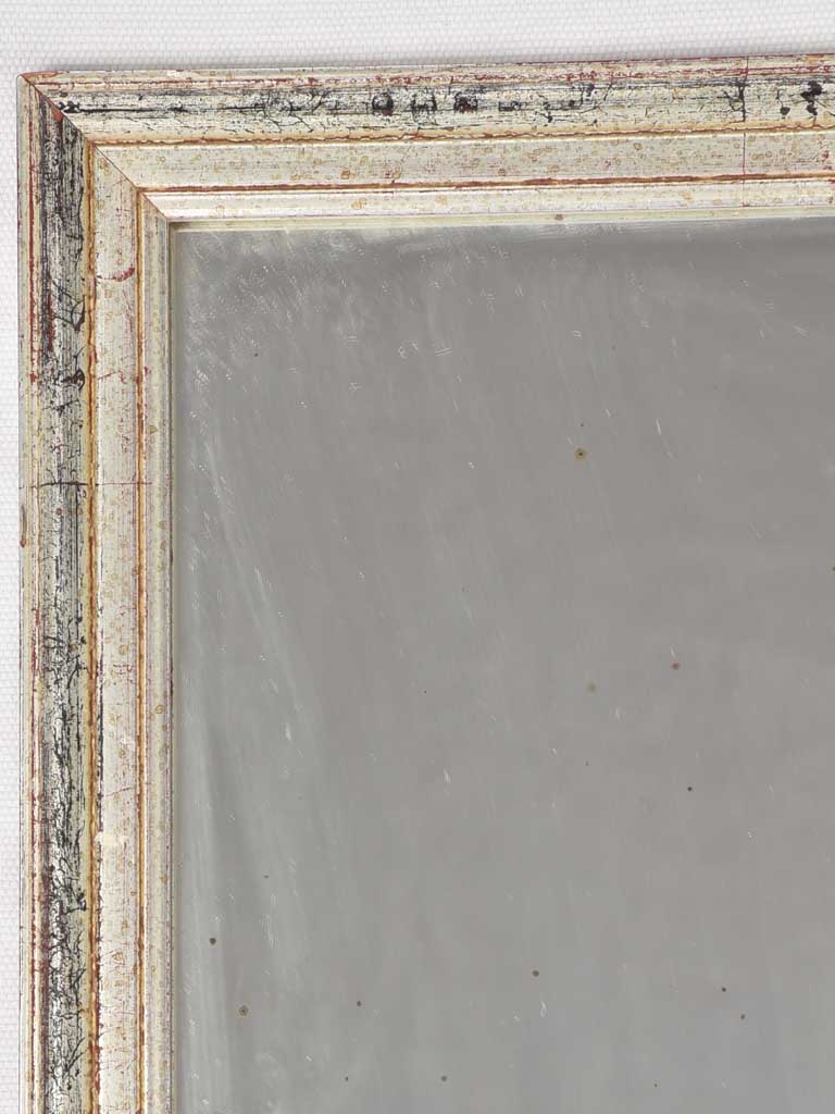 Elegant Aged Silver Bathroom Mirror