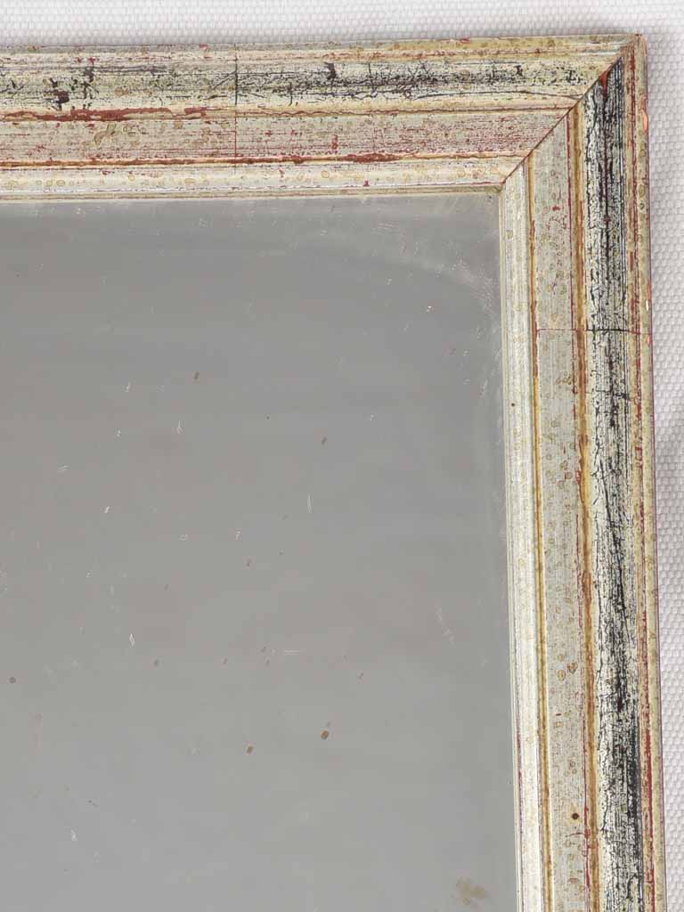 Stylish Rectangular 1950s Silver Mirror