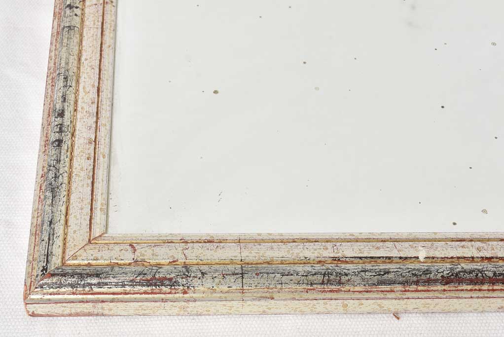 50s Rectangular Silver Detailed Mirror