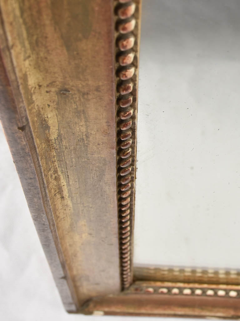 Rectangular pier mirror w/ beading 49½" x 21¼"