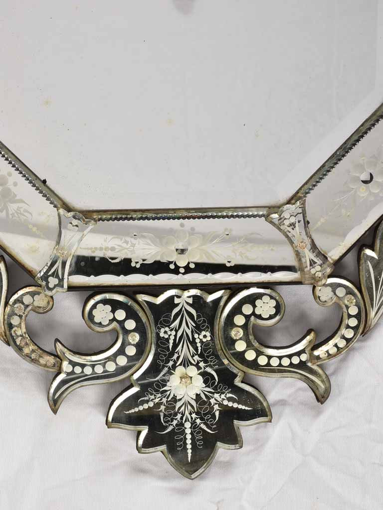 Beautifully aged Venetian mirror
