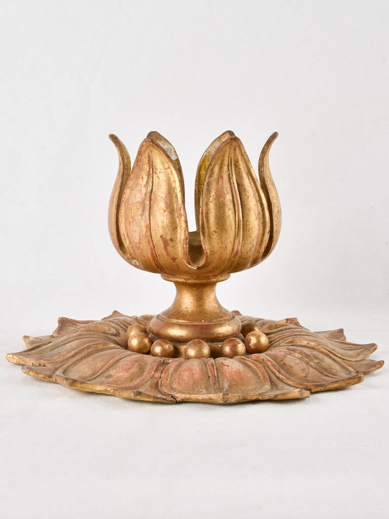 Gilded ceiling rose / light fitting 14½"