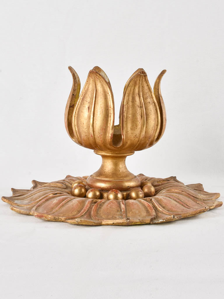 Gilded ceiling rose / light fitting 14½"