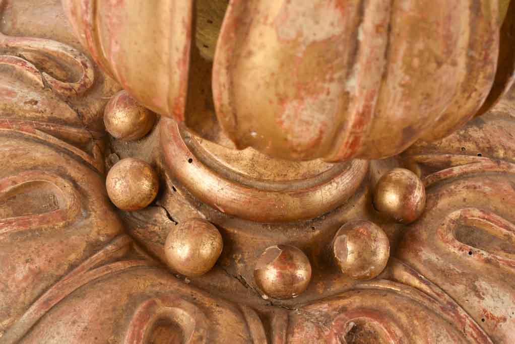 Gilded ceiling rose / light fitting 14½"