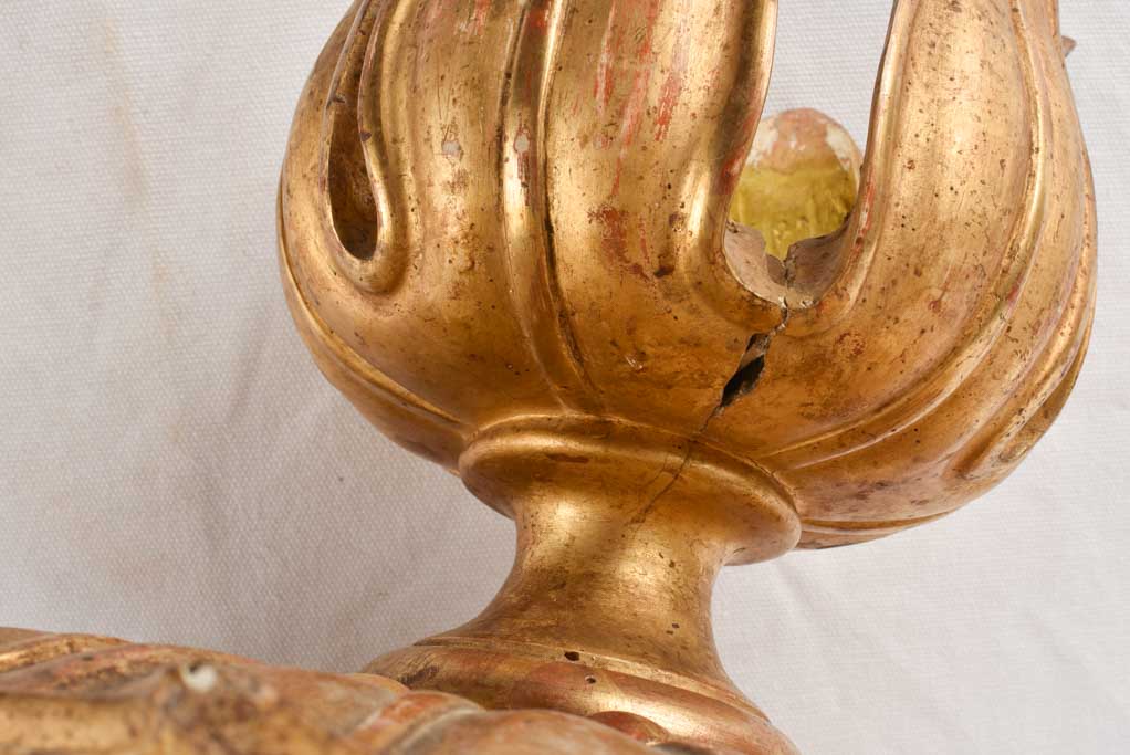 Gilded ceiling rose / light fitting 14½"